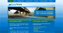 Desktop Screenshot of easytrans.sk